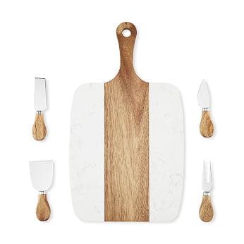 5pc Handle Serving Board Set