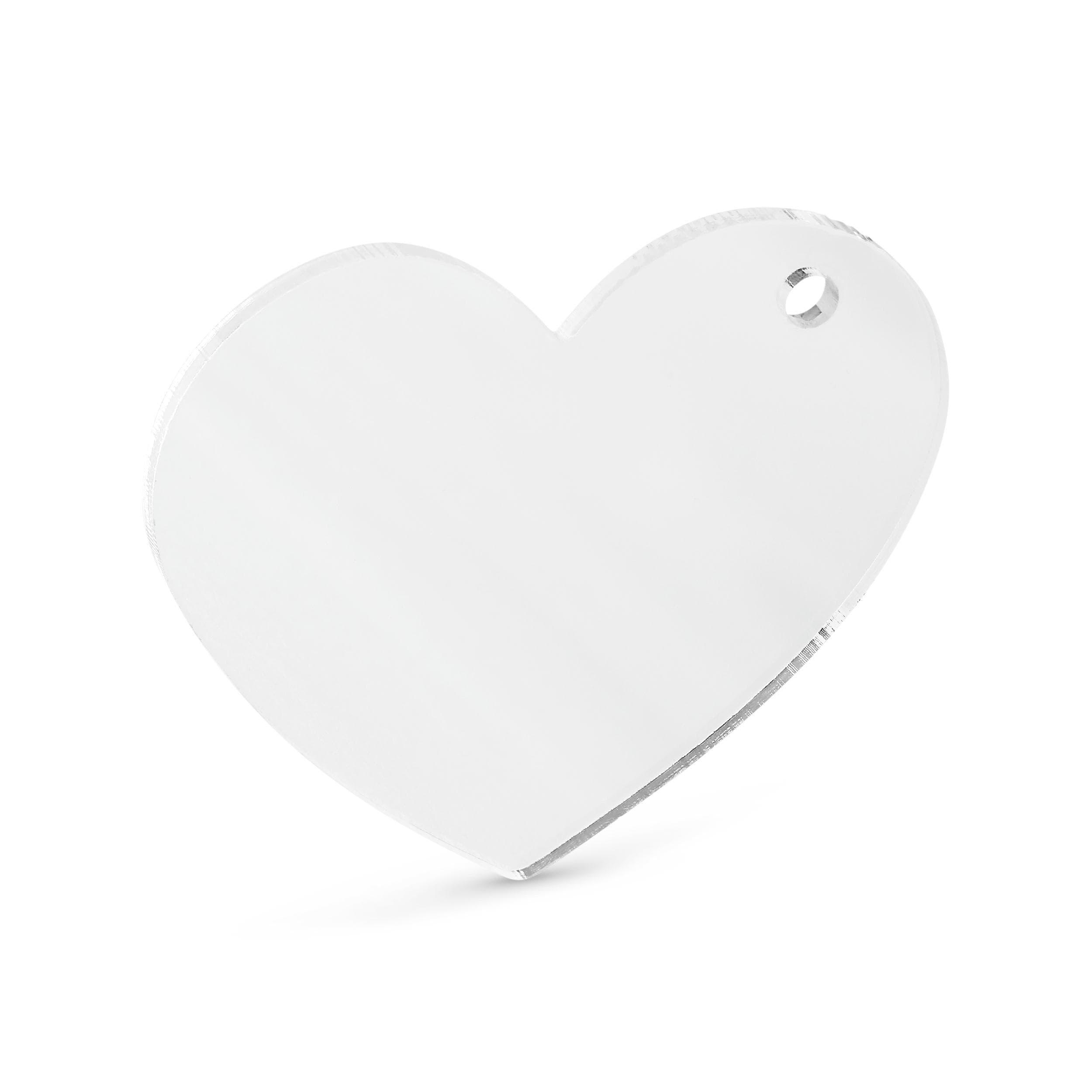 Acrylic Heart Blank 2.5in